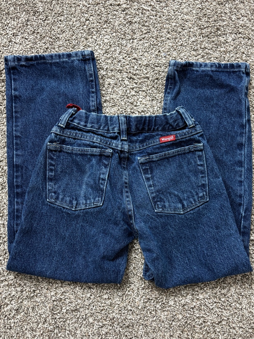 Wrangler Kids Blue Straight-Leg Western Denim Jeans Casual Boy Size 10